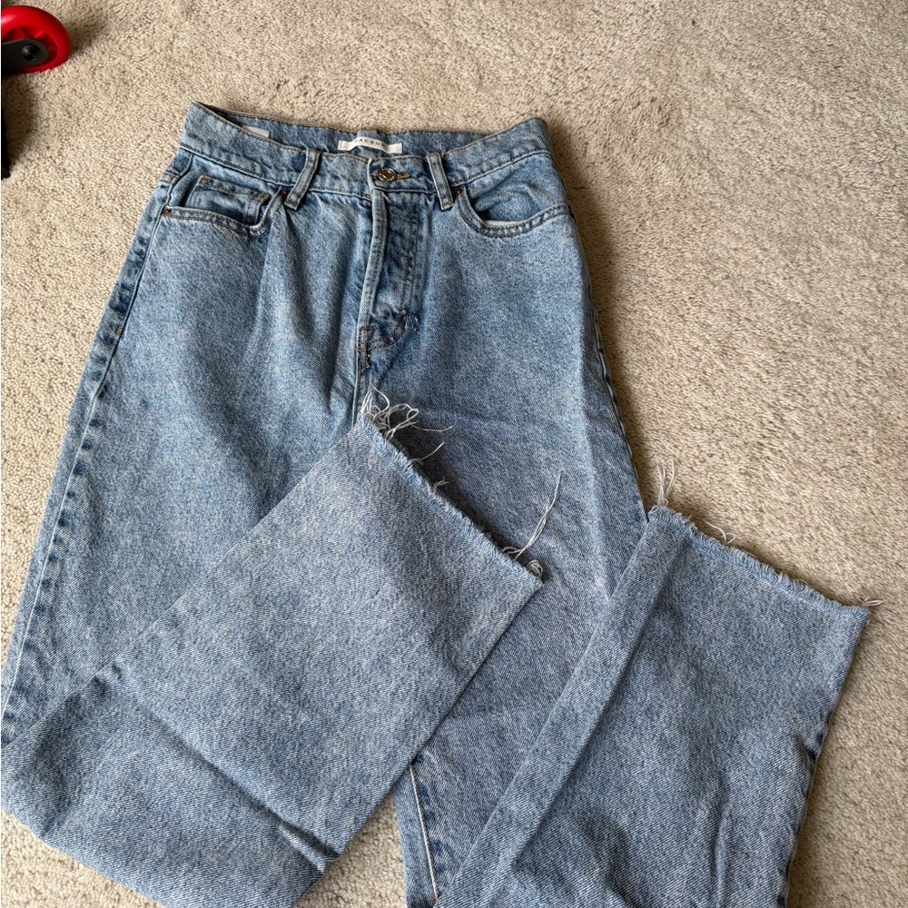 Pacsun size 25 like new high rise straight Classic Blue Denim Jeans